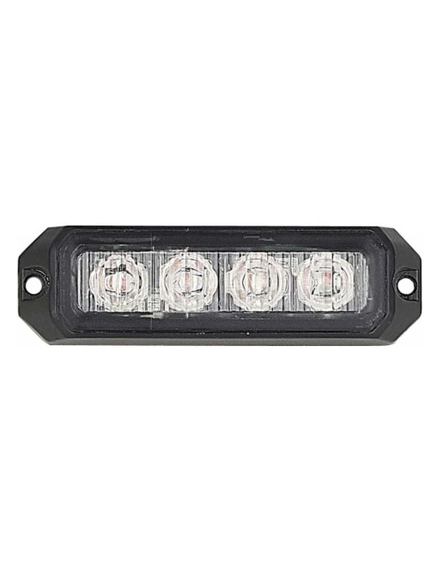 Lampa strobo 4x LED mała pomarańczowa R65 R10