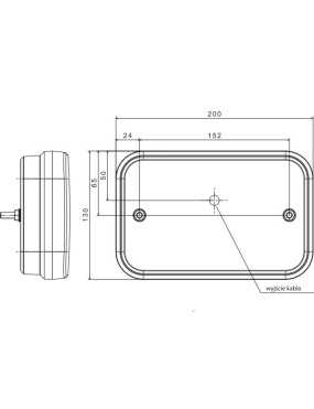 Lampa tylna FT-270 P TB LED COF bajonet 5pin