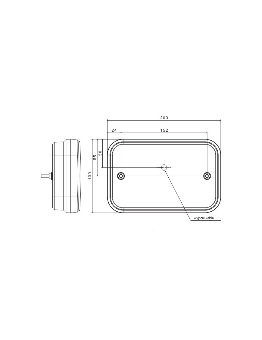 Lampa tylna FT-270 P TB LED COF bajonet 5pin