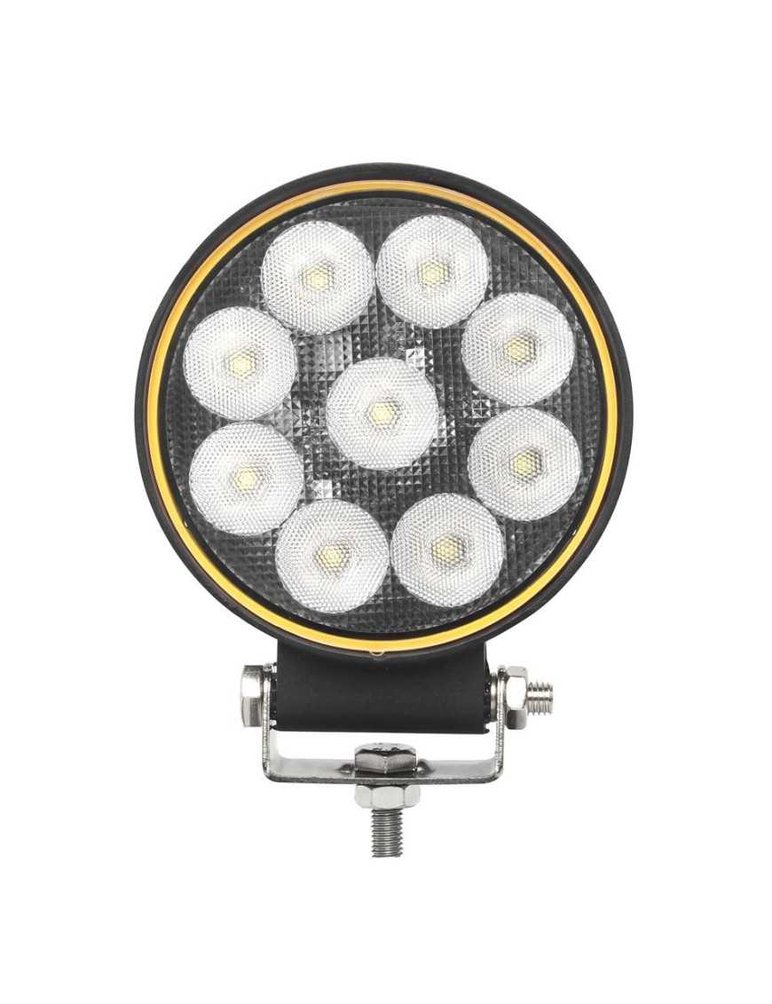 Lampa robocza 9xLED okrągła PLUS