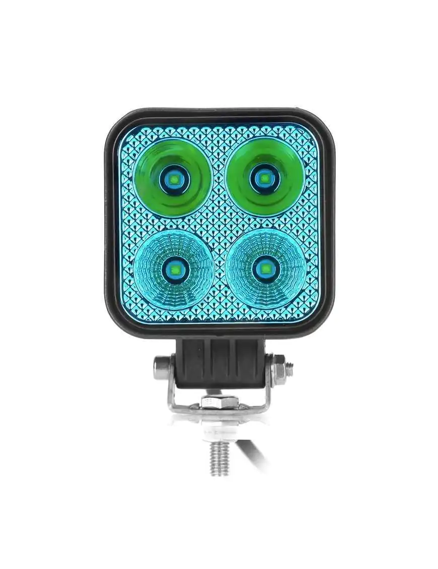 Lampa robocza 4xLED niebieska