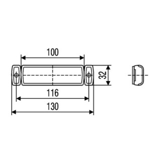 OBRYSOWA HELLA 2PS 011 422-341
