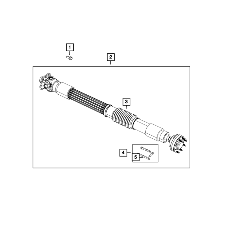 Osłona wału Jeep Wrangler JK 68229211AB Mopar