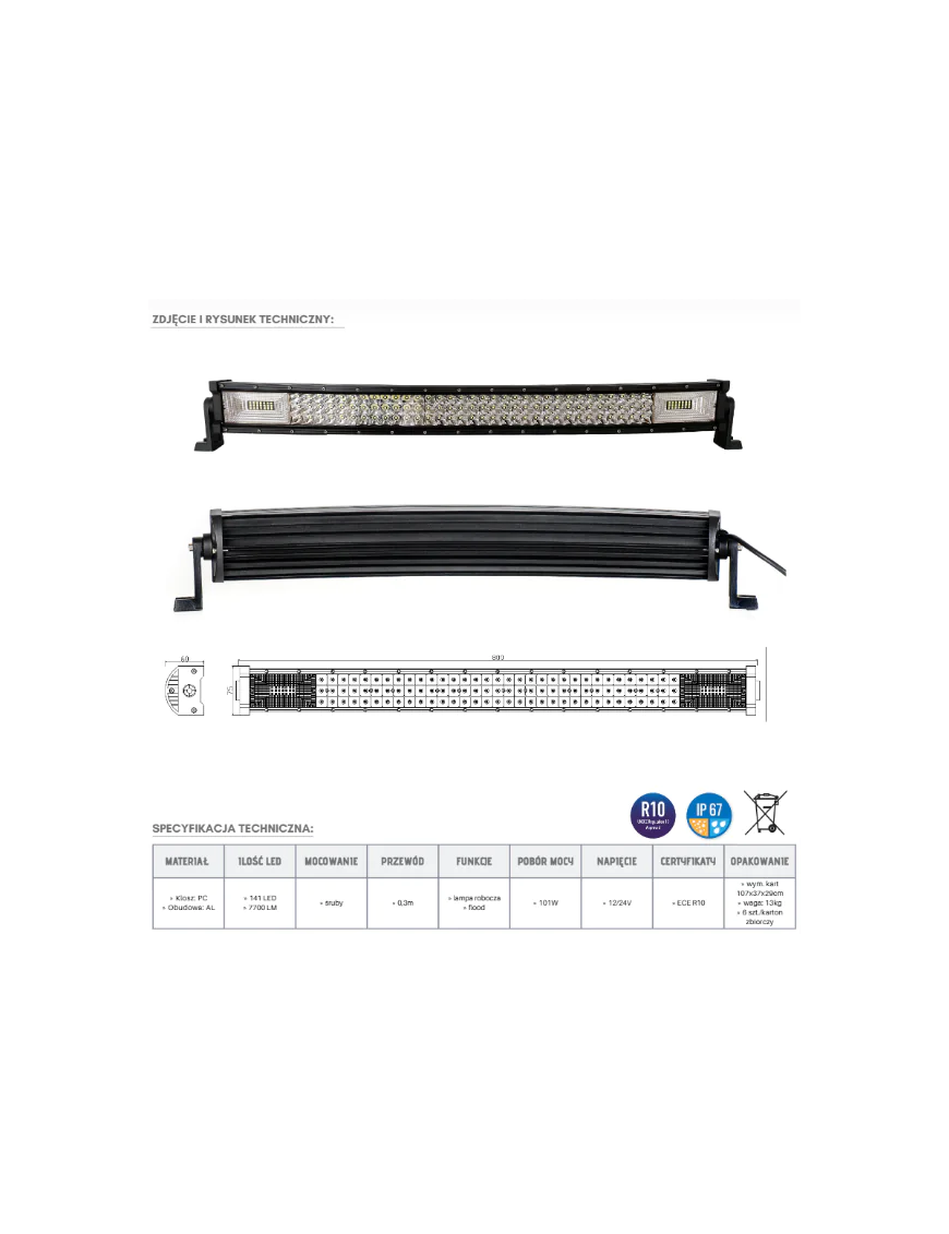 LED Panel 141 x LED arc