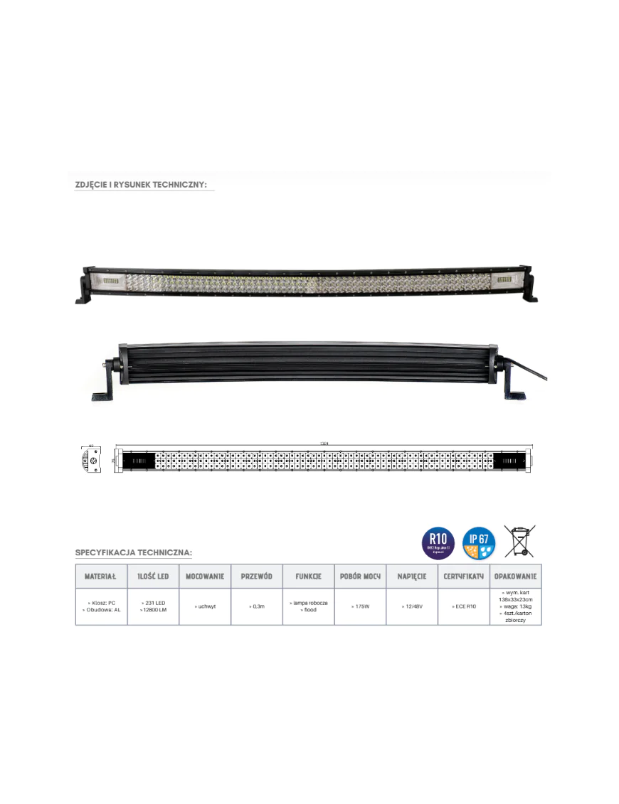 LED Panel 231 x LED Curve