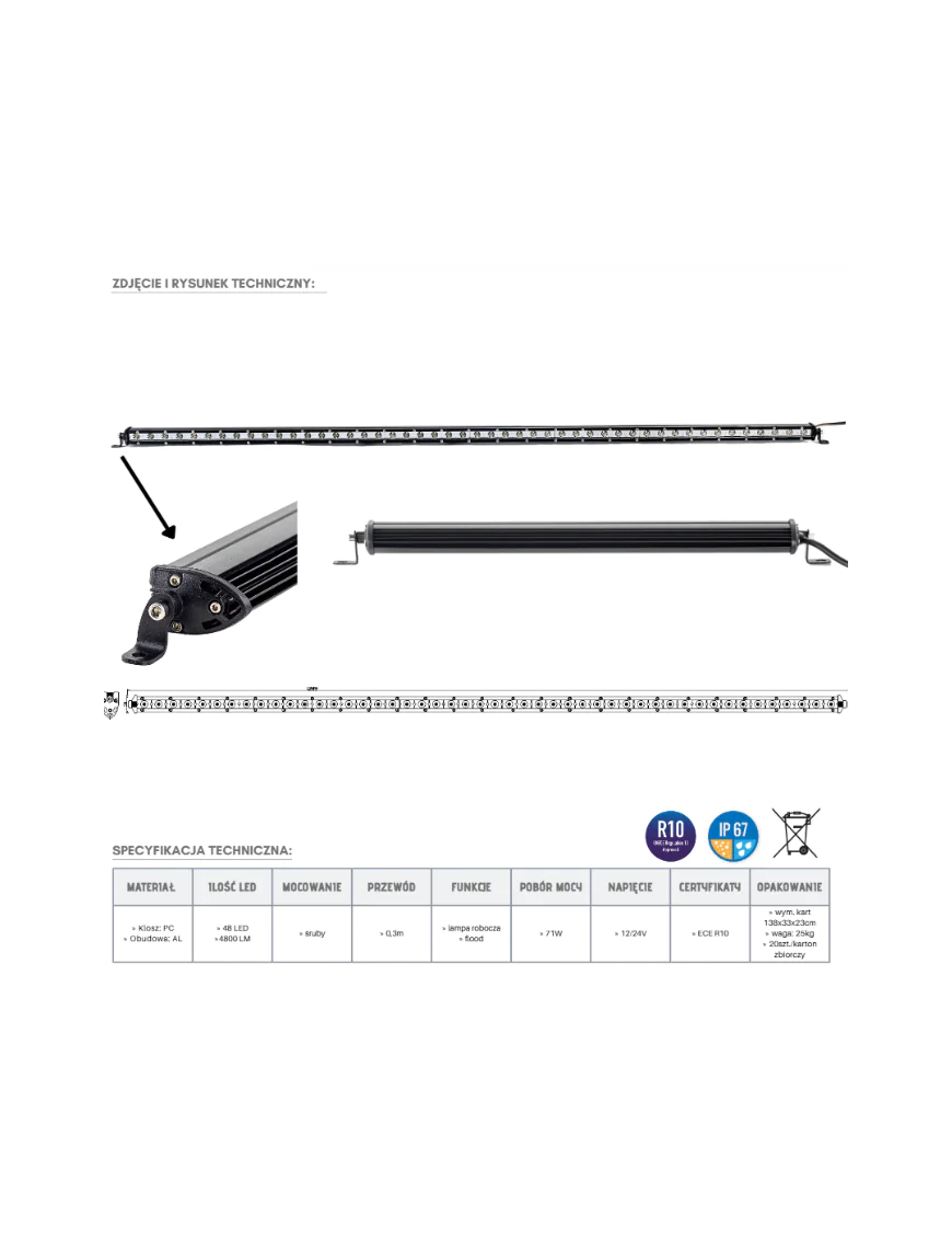 LED Panel 48 x LED KMR14