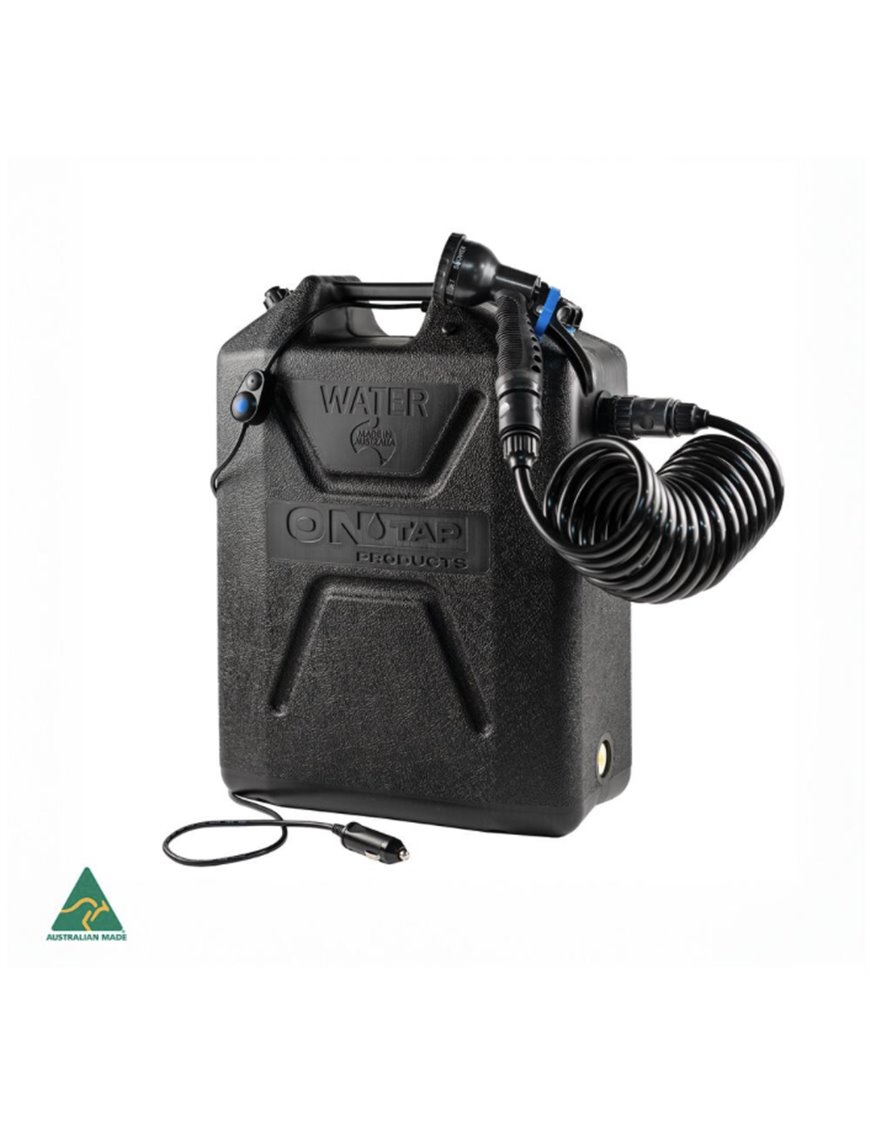 ONTAP 12V CAMPING SHOWER – BLACK ONTAP 12V CAMPING SHOWER – BLACK