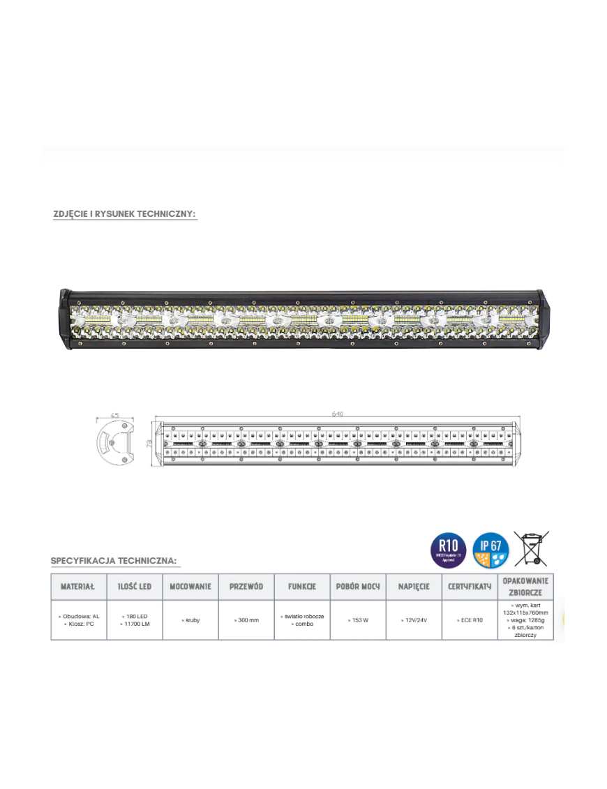 LED Panel 180 x LED