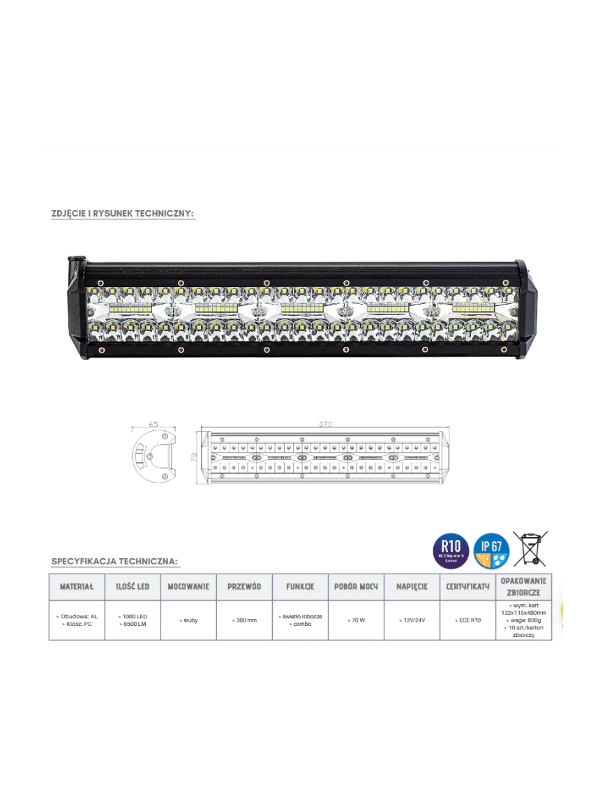 LED Panel 100 x LED