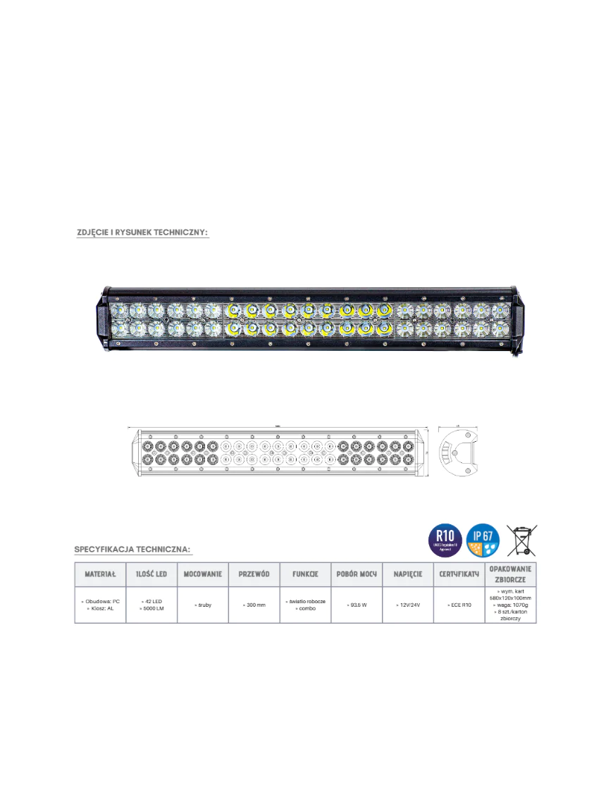 LED Panel 42 x LED KMR4