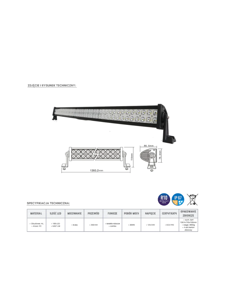 LED Panel 100 x LED KMR3