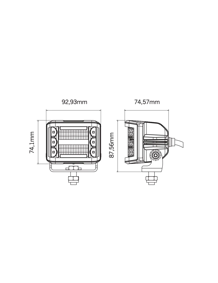 SIBERIA RF,RED FOX SIDE SHOOTER WORK LIGHT LED