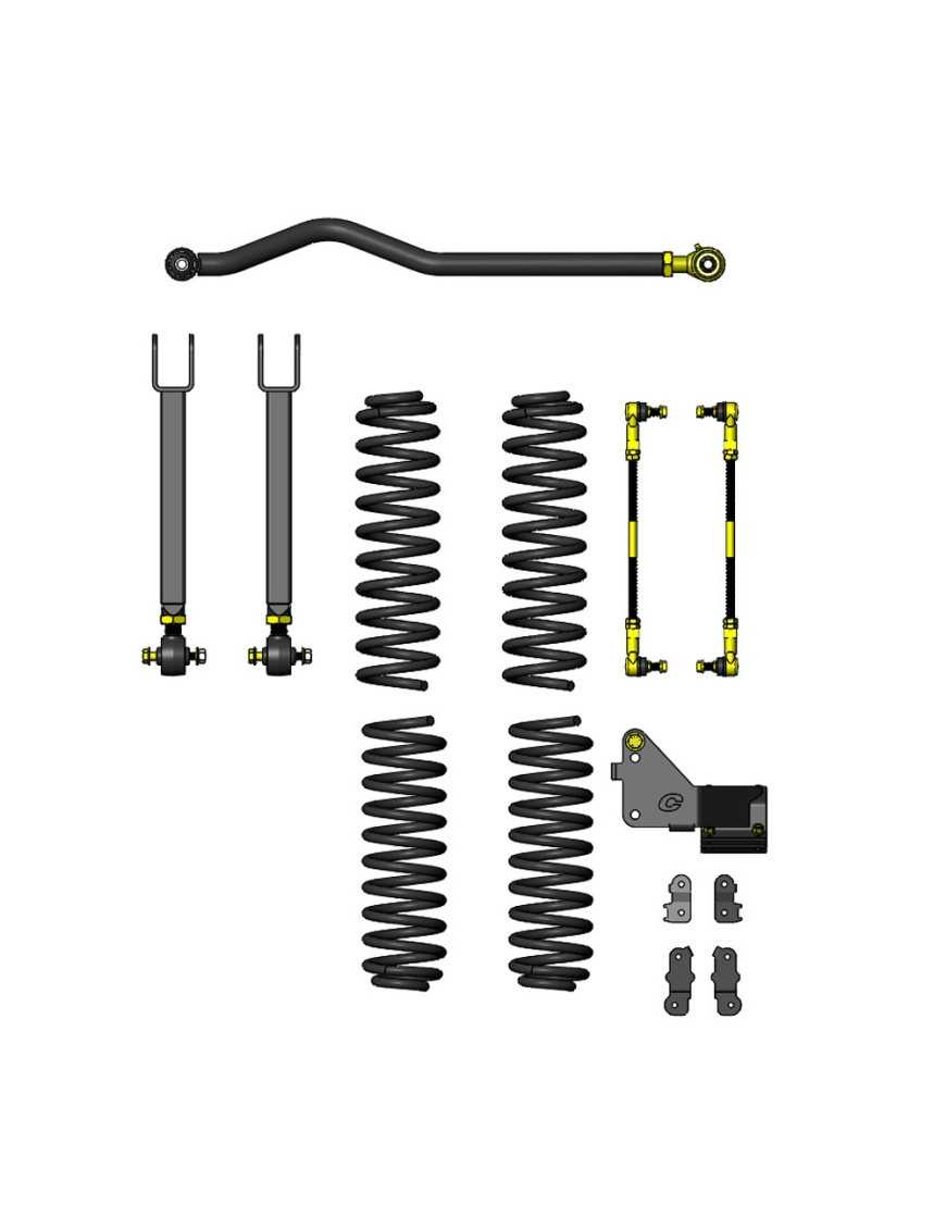 Zestaw zawieszenia Ride Right Clayton Lift 3,5"