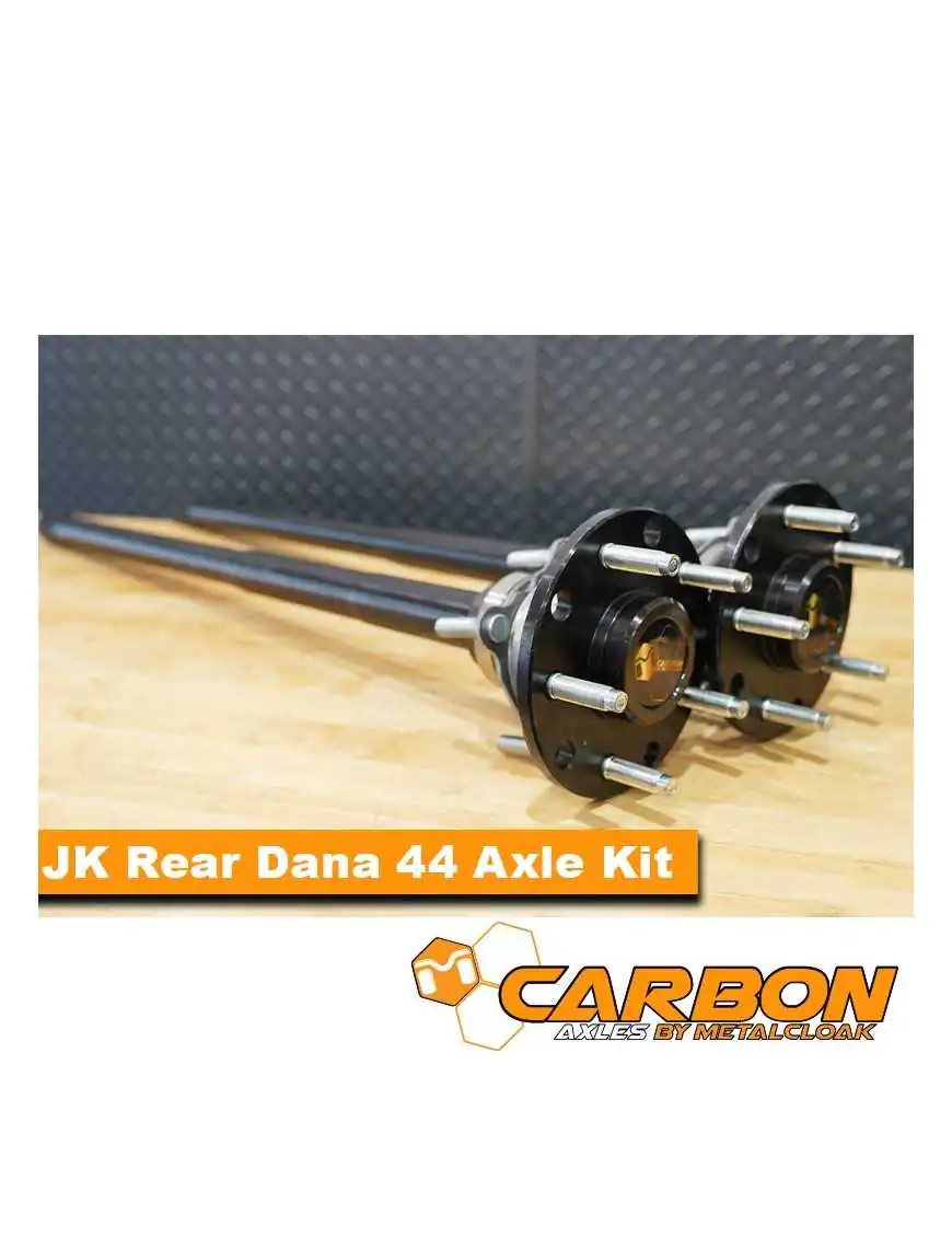 Carbon JK Rubicon Rear D44 32 Spline Axle Kit