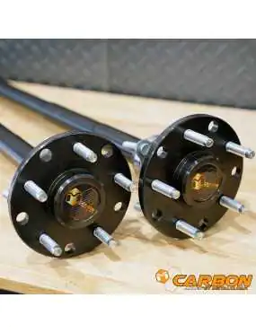 Rear Axle Shafts Carbon Jeep Wrangler JK Rubicon D44 32 Spline