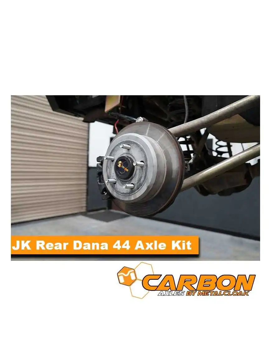 Carbon JK Rubicon Rear D44 32 Spline Axle Kit