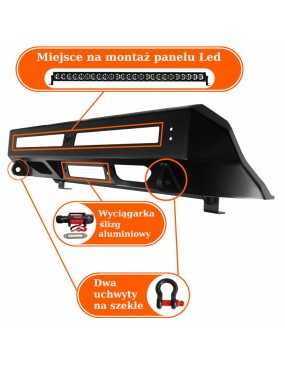 HD winch mounting plate with integrated faceplate Toyota TACOMA