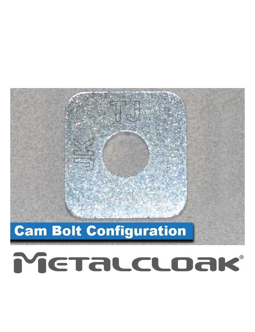 Cam Bolt Filler Plate, TJ or JK Wrangler Compatible