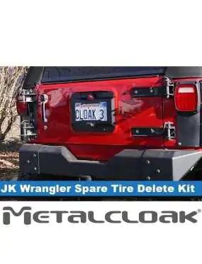 Jeep JK Wrangler Spare Tire Delete & License Plate Relocation Kit