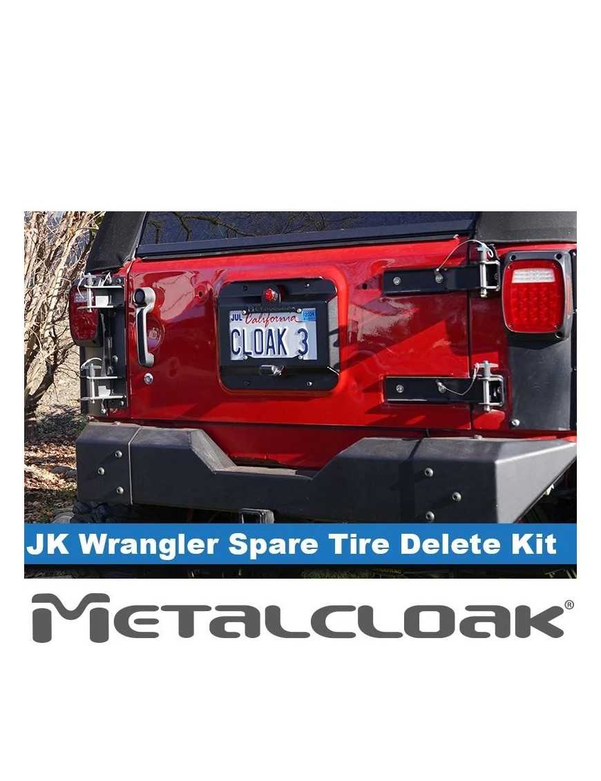 Jeep JK Wrangler Spare Tire Delete & License Plate Relocation Kit