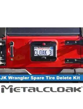 Jeep JK Wrangler Spare Tire Delete & License Plate Relocation Kit