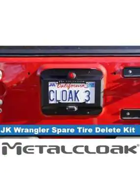 Jeep JK Wrangler Spare Tire Delete & License Plate Relocation Kit