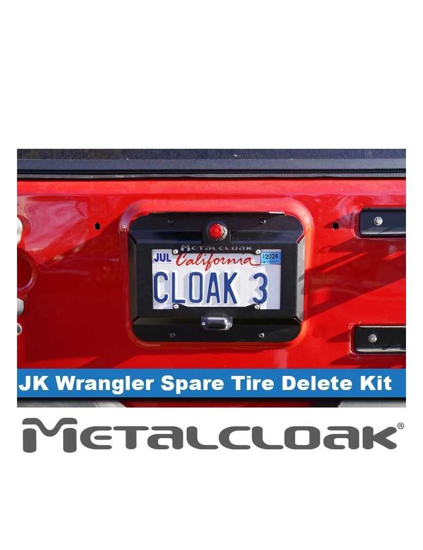 Jeep JK Wrangler Spare Tire Delete & License Plate Relocation Kit