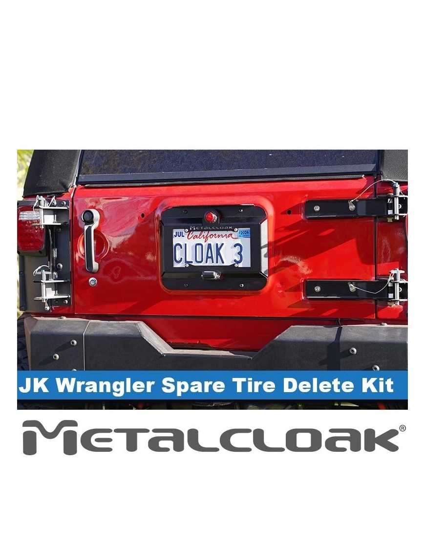 Jeep JK Wrangler Spare Tire Delete & License Plate Relocation Kit