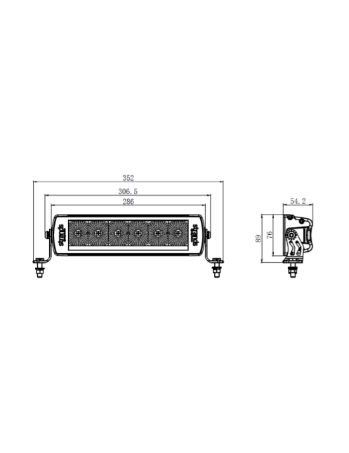 Work Light LED Bar Strands 11" Siberia Next Level | Szekla4x4.pl Work Light LED Bar Strands 11" Siberia Next Level | Szekla4x4.pl