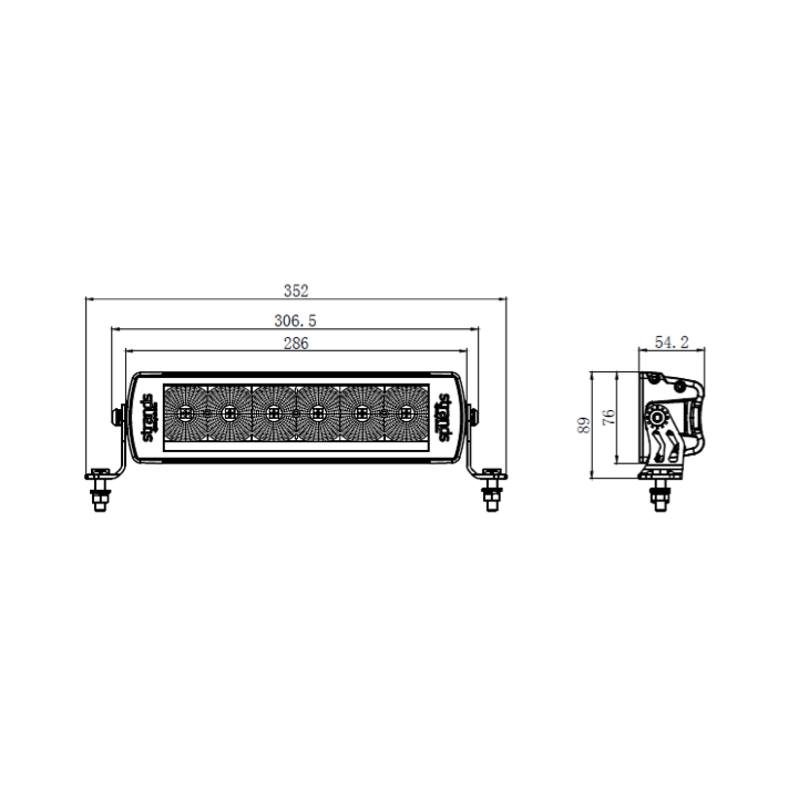 Work Light LED Bar Strands 11" Siberia Next Level - ujęcie 9