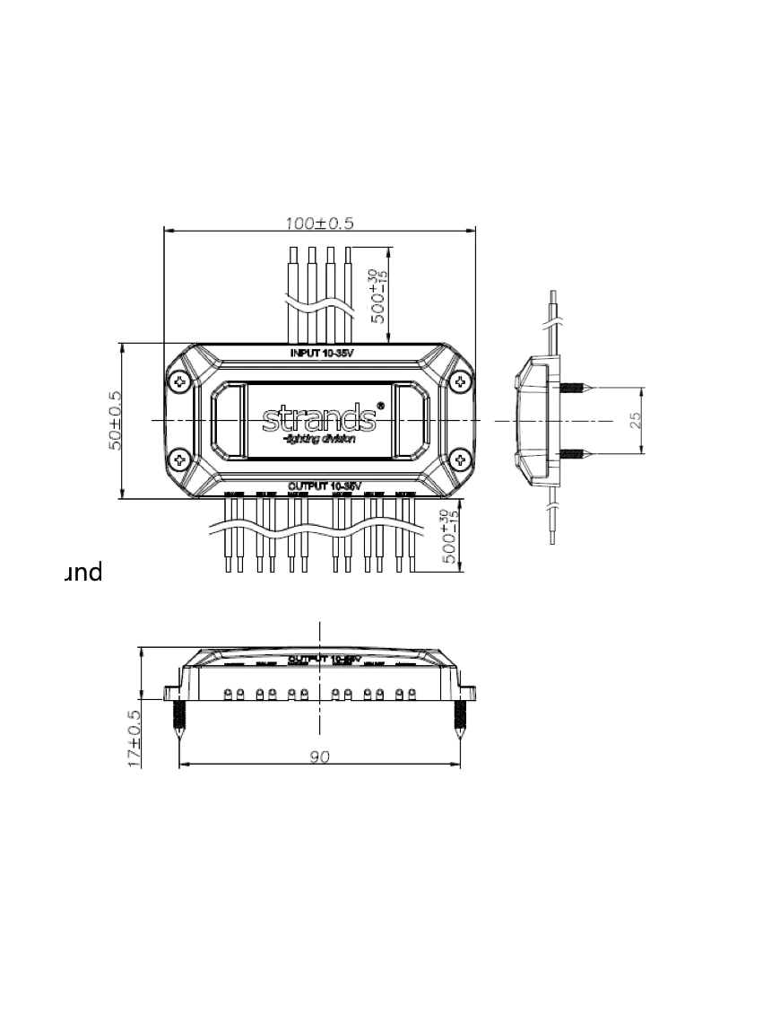 Module creating a strobe effect for LED bars from Strands