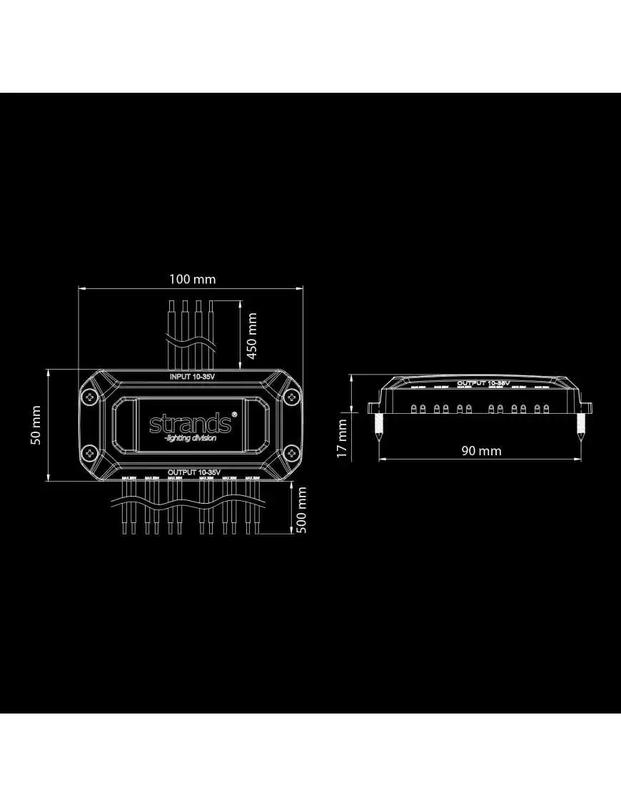 Module creating a strobe effect for LED bars from Strands