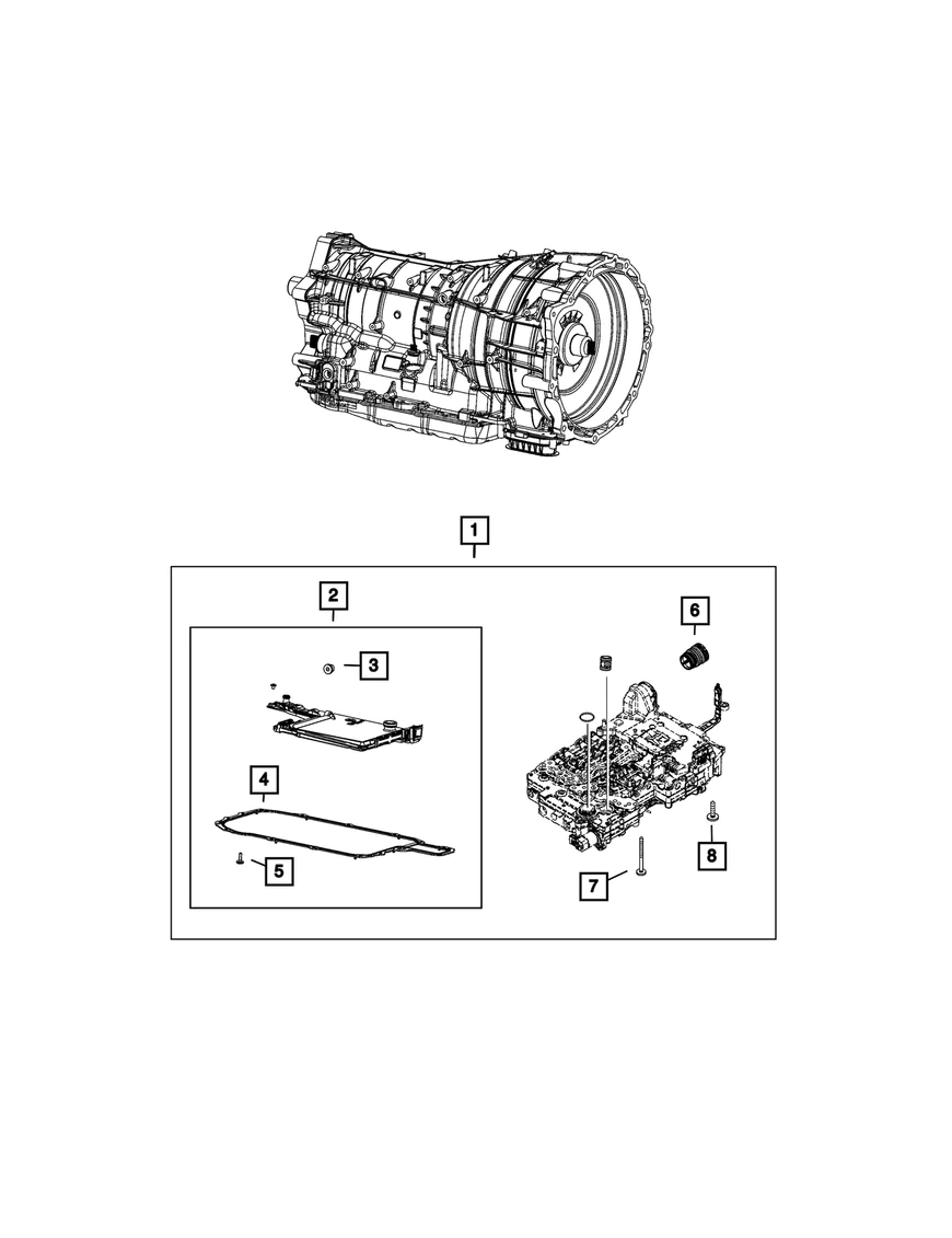 Transmission Filter for Jeep Wrangler JL 2.0 4xe Hybrid 68507897AA