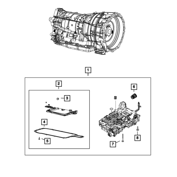 Filtr skrzyni automatycznej Jeep Wrangler JL 2.0 4xe Hybryda 68507897AA MOPAR