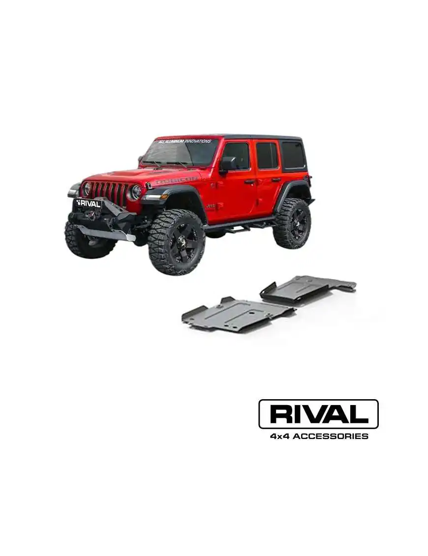 Underbody protection set for Jeep Wrangler JL up to 2021 2.0 3.6 2.2