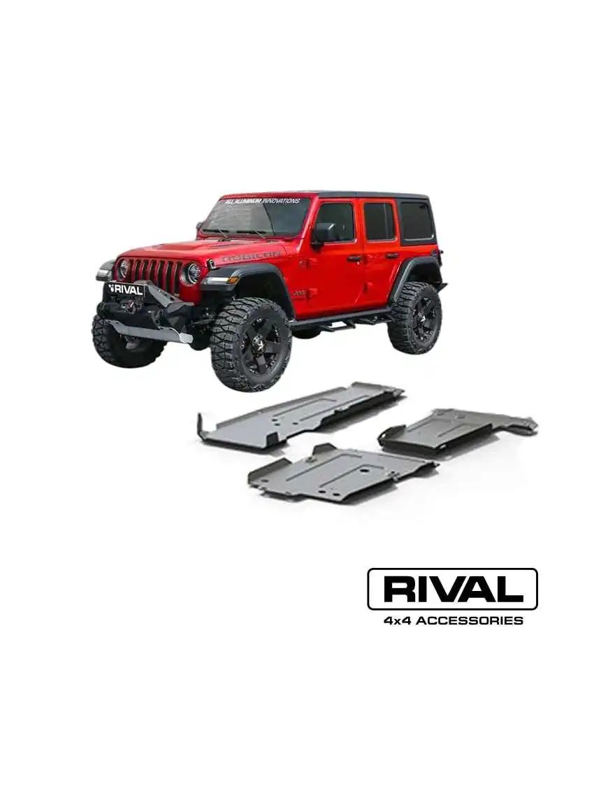 Underbody Protection Set for Jeep Wrangler JL - Transmission-Engine-Fuel Tank 2.0 3.6