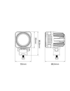 STRANDS WORK LIGHT LED 10W,WITH DT-CONNECTOR