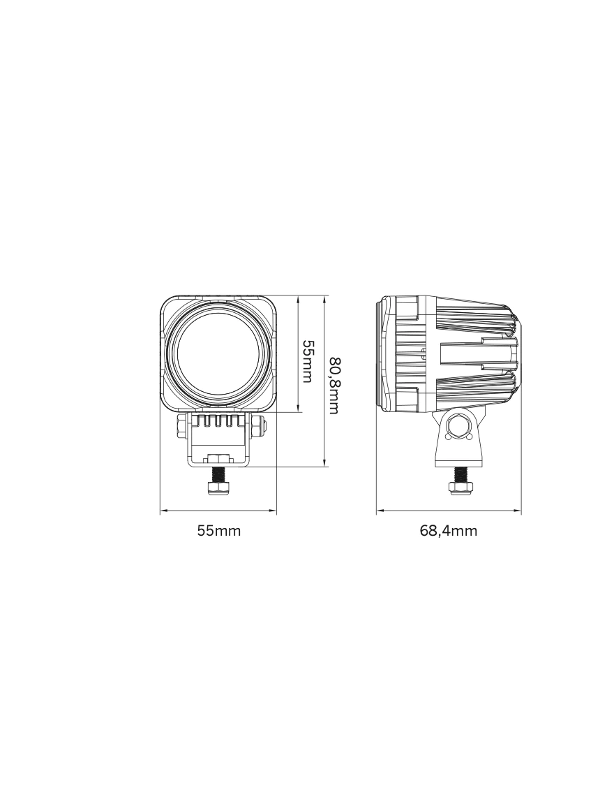 STRANDS WORK LIGHT LED 10W,WITH DT-CONNECTOR