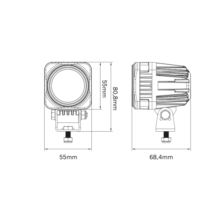 Strands Lampa Robocza 10W 750lm 5,5cm 2,1" - ujęcie 2