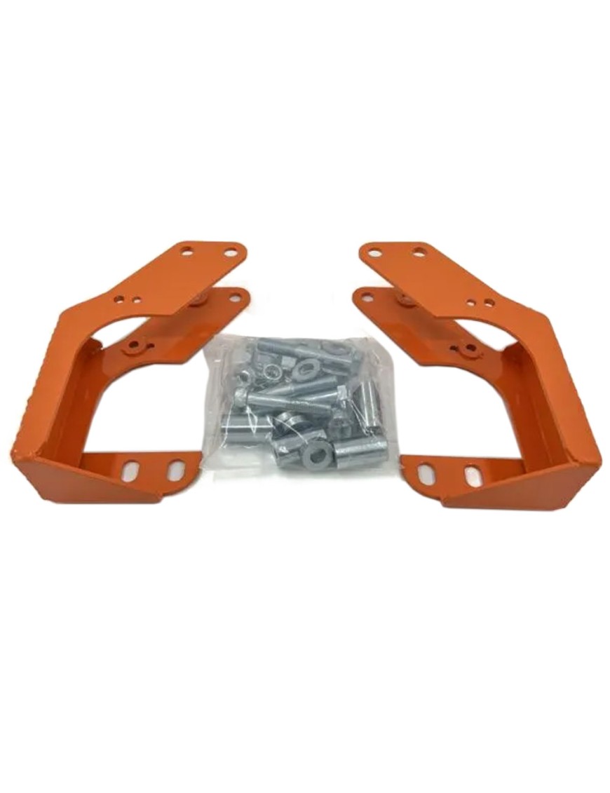 Wzmocniony komplet mocowań amortyzatorów tył pomarańczowy Agile Offroad