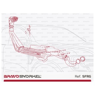 FORD RANGER PX (2023 - ) Bravo Snorkel - ujęcie 2