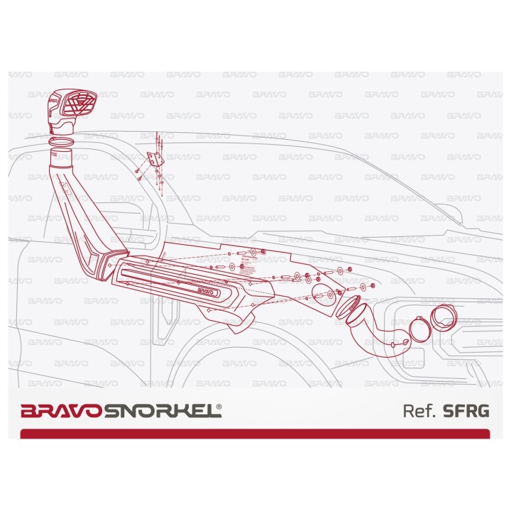 FORD RANGER PX (2023 - ) Bravo Snorkel - ujęcie 2