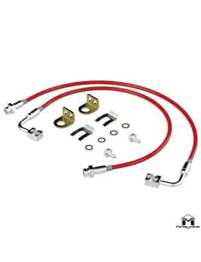 JK Wrangler Replacement Brake Lines, Pair 26.5"