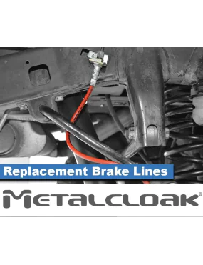 JK Wrangler Replacement Brake Lines, Pair 26.5"