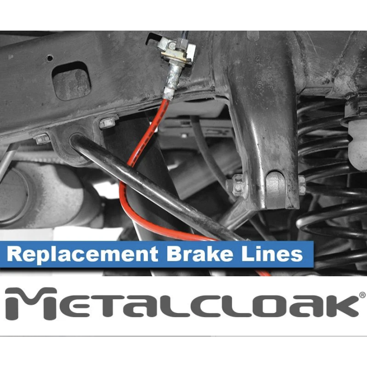 Przedłużane przewody hamulcowe w oplocie 26,5" Jeep Wrangler JK METALCLOAK - ujęcie 2