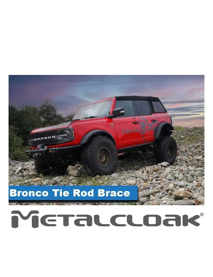 Bronco 6G Tie Rod Brace Kit