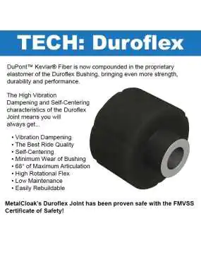 Duroflex Control Arms, TJ/LJ Upper Rear