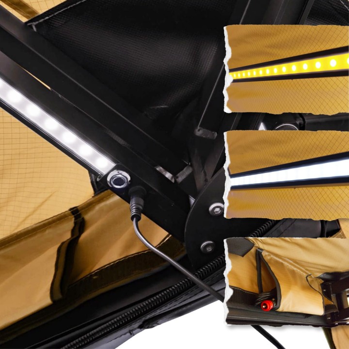 OFFLANDER MARKIZA SAMONOŚNA BATWING 270 L SAND PRAWA 2.5 M - ujęcie 11
