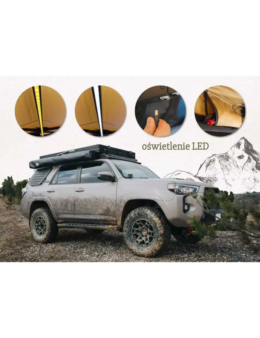 OFFLANDER MARKIZA SAMONOŚNA BATWING 270 L SAND PRAWA 2.5 M | Szekla4x4.pl
