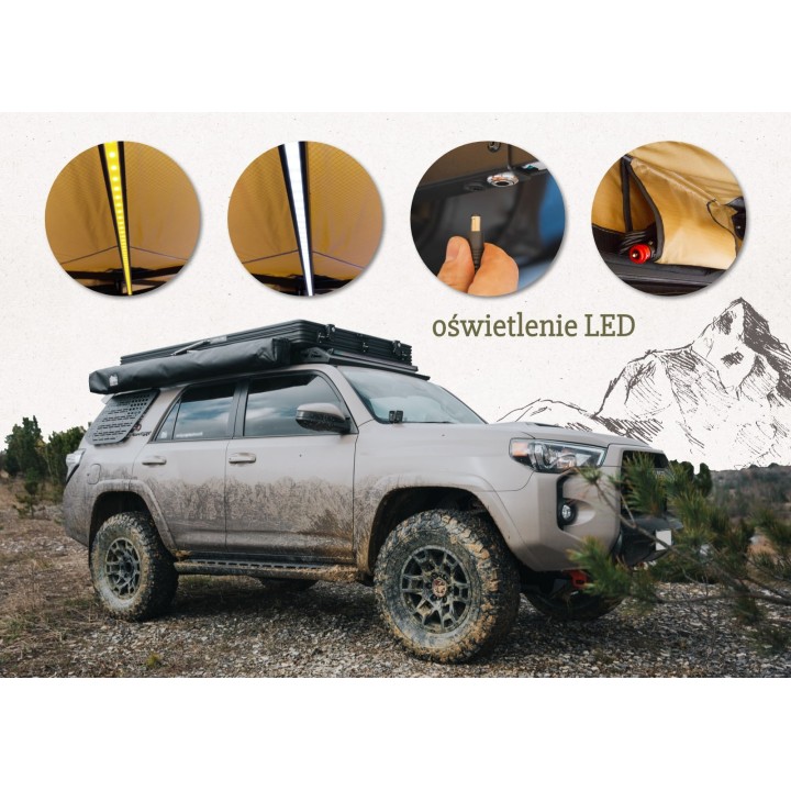 OFFLANDER MARKIZA SAMONOŚNA BATWING 270 L SAND PRAWA 2.5 M - ujęcie 21